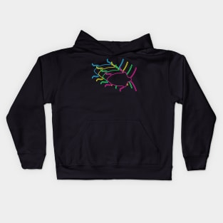 Bug 80s Neon Kids Hoodie